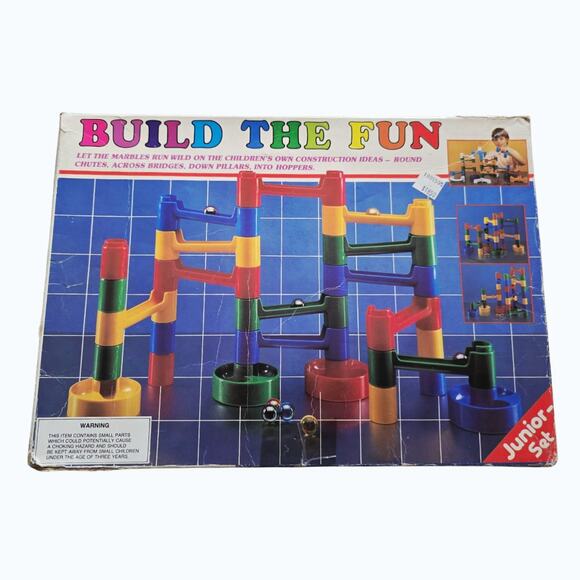 Vintage Build the Fun Marble Obstacle Course Playset Toto Toys Junior Set - Picture 1 of 4